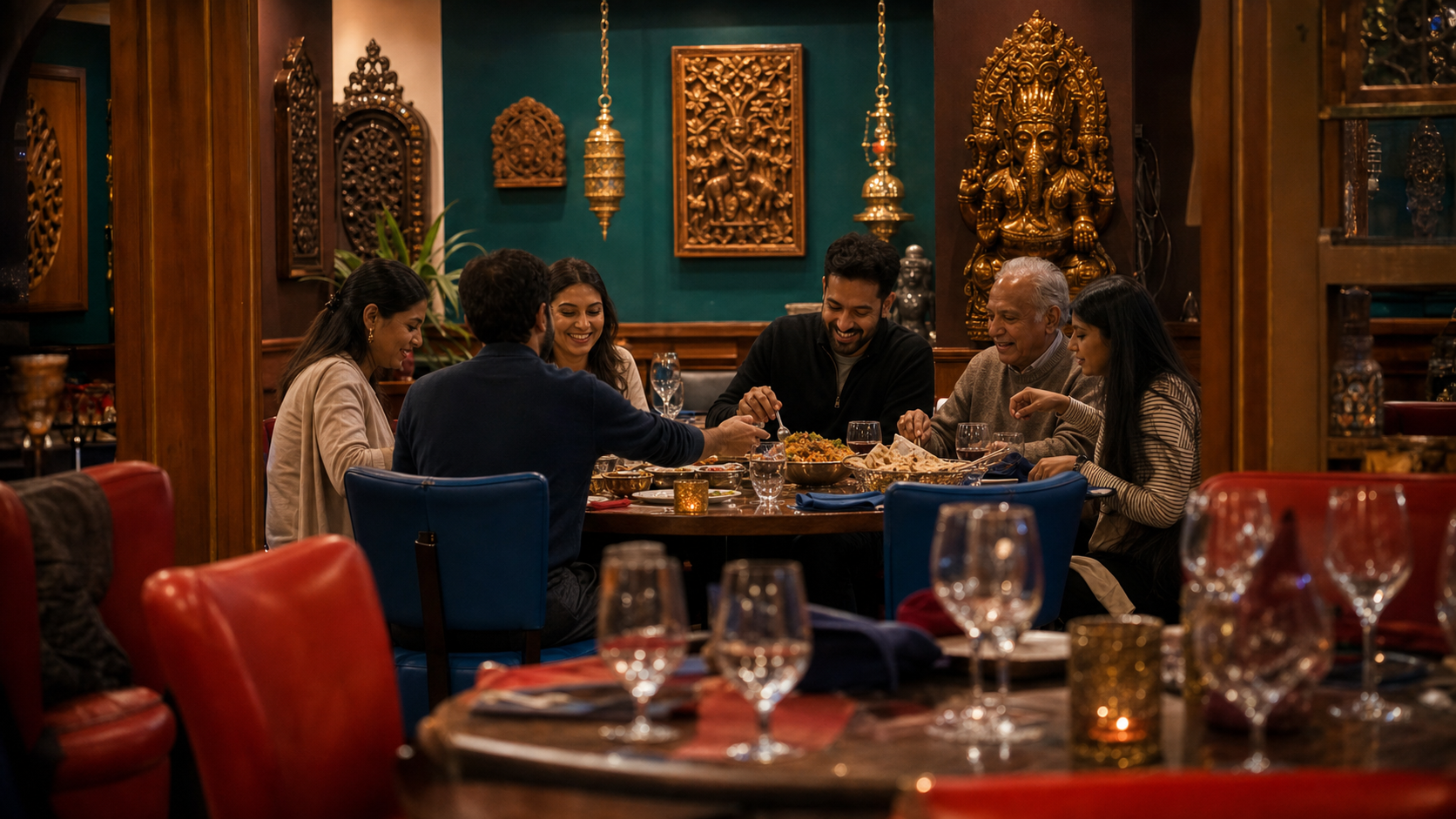 Grillades tandoor servies sur plateau.